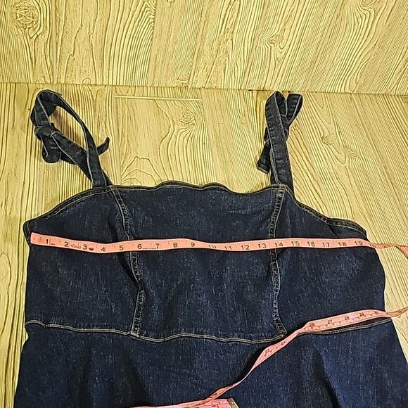 Cider Denim Bowknot Mini Dress Fit & Flare Womens Plus Size 3XL NEW - Picture 8 of 12